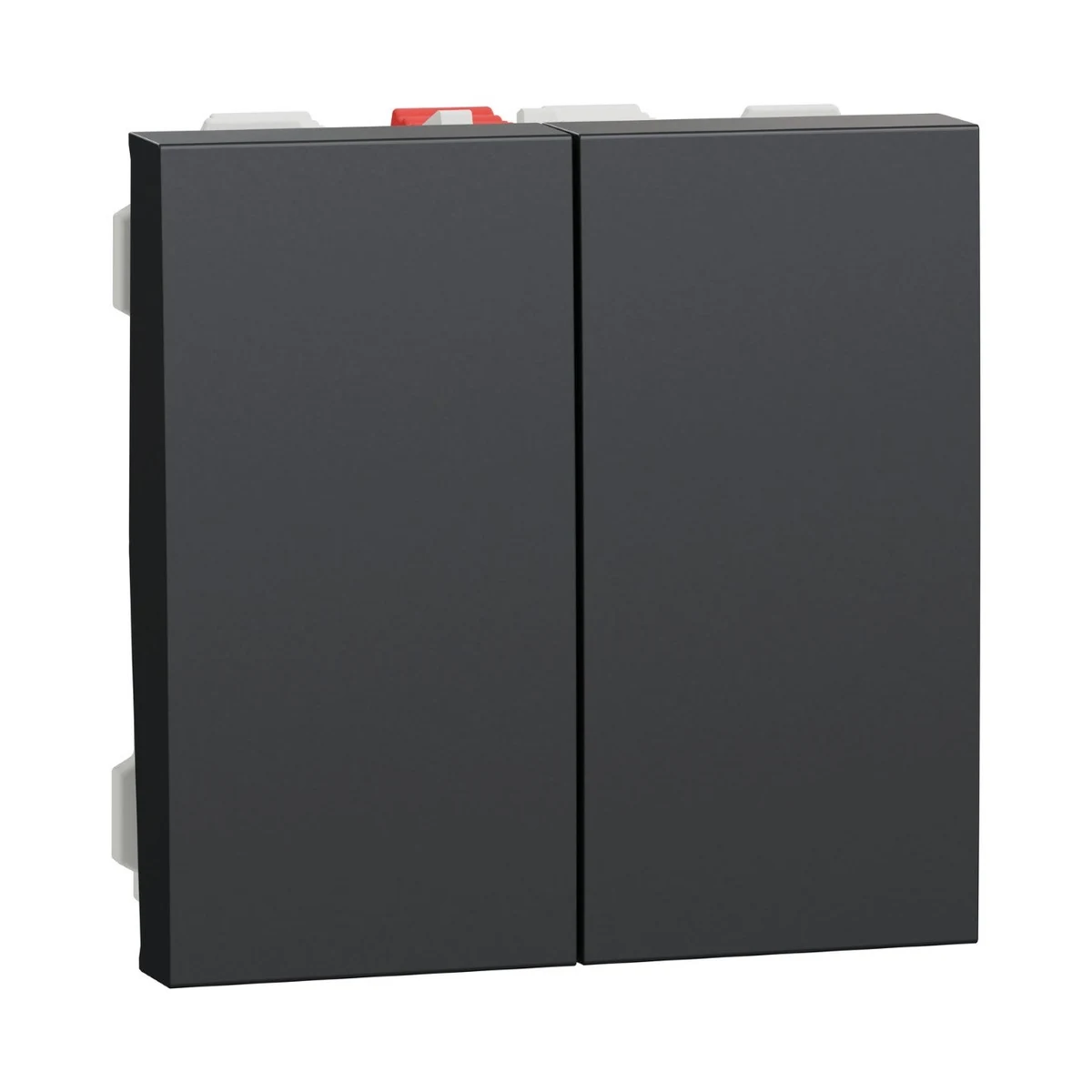 Schneider Electric NU321154 Yeni Unica, Komütatör 2 modül, Antrasit — üretici ürün görseli