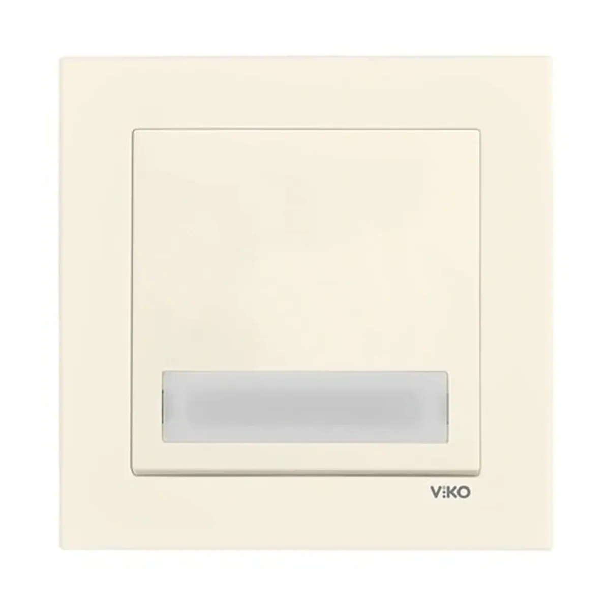 Viko Karre 55 Illuminated Labeled Cream Bell Switch
