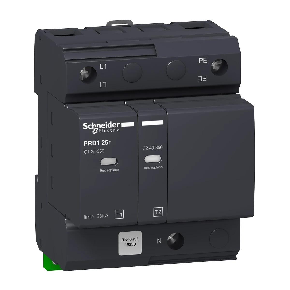 Schneider Electric 16330 Kartuşlu tip AG parafudr, PRD1 25r 1P+N — üretici ürün görseli
