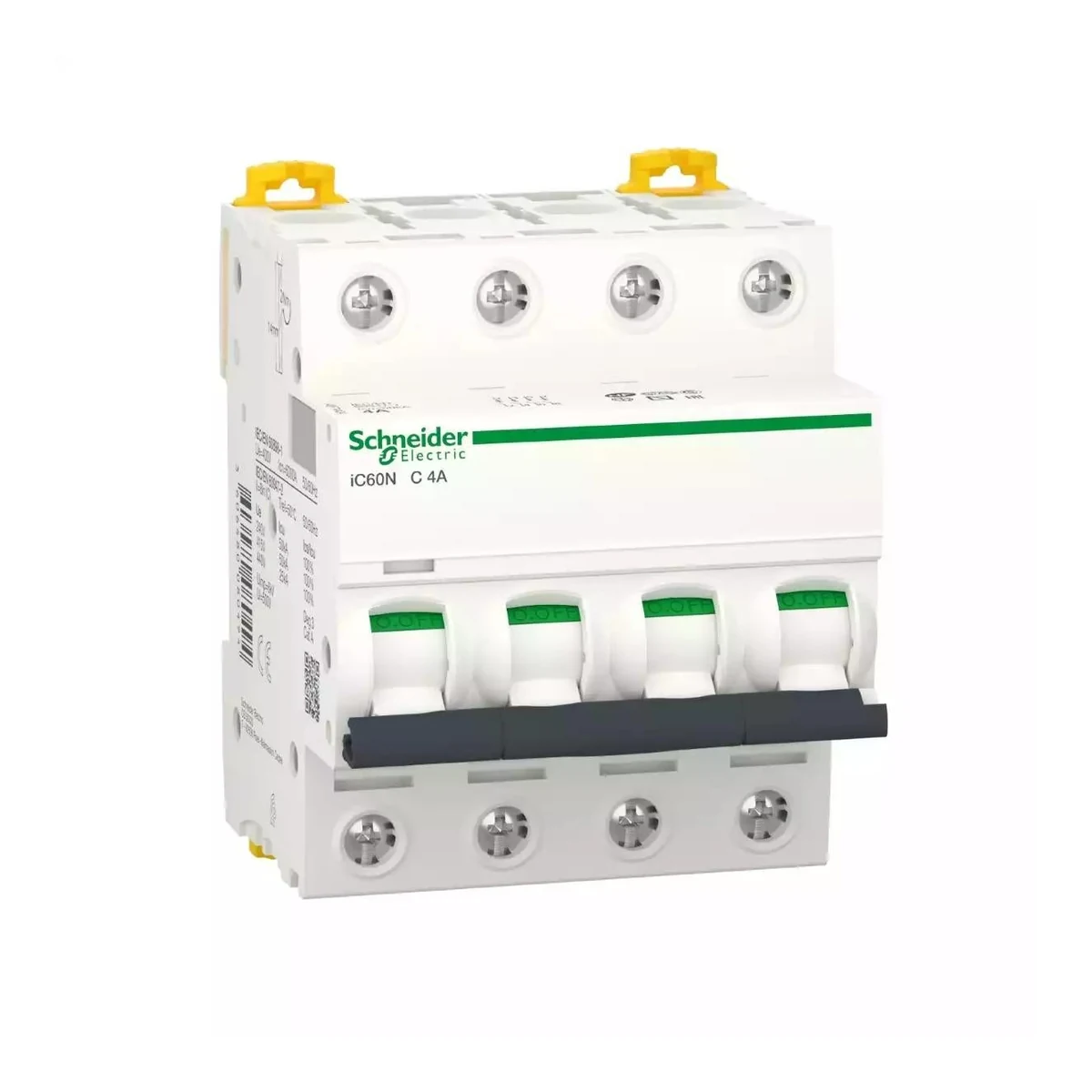 Schneider Electric A9F73404 Acti9 iC60N 4P 4A, 6kA B eğrisi Otomat — temsili aile görseli