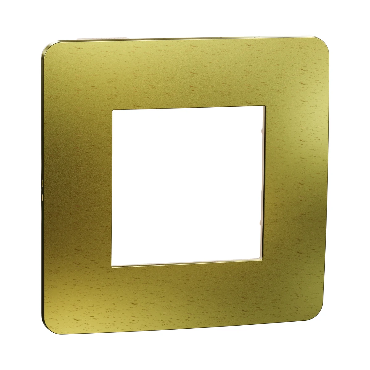 Schneider Electric NU280260M Yeni Unica, Studio Metal 1-Gang Frame, Gold/Cream