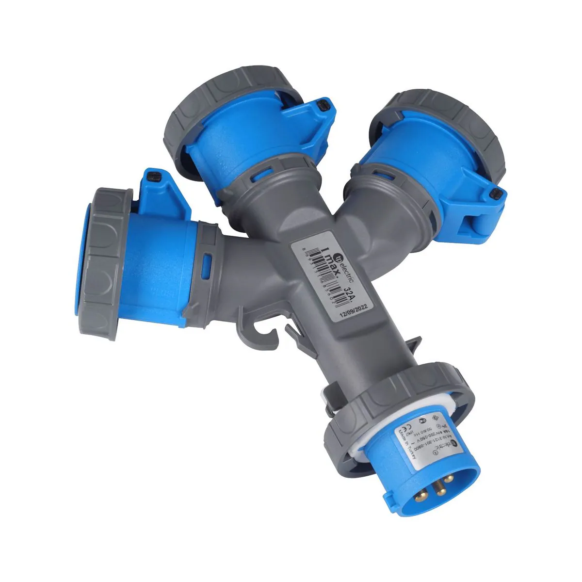 TP Elektrik 3125-513-0900 CEE Çoklu 3Y Priz 3x(3X32A)Priz 3x32A Fiş IP67