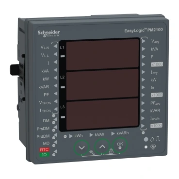 Schneider Electric METSEPM2110 PM2110 Energy Analyzer, LED THD POP Class 1.0