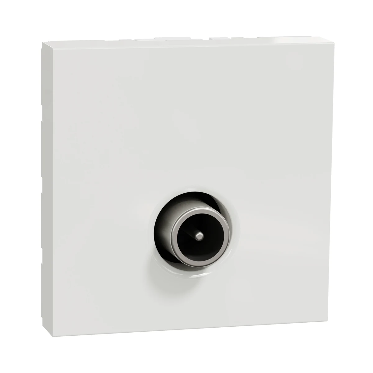Schneider Electric NU346218 Yeni Unica, Independent TV Socket 2 module, White