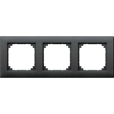 Schneider Electric 486314 3-gang frame, M-Plan, Anthracite