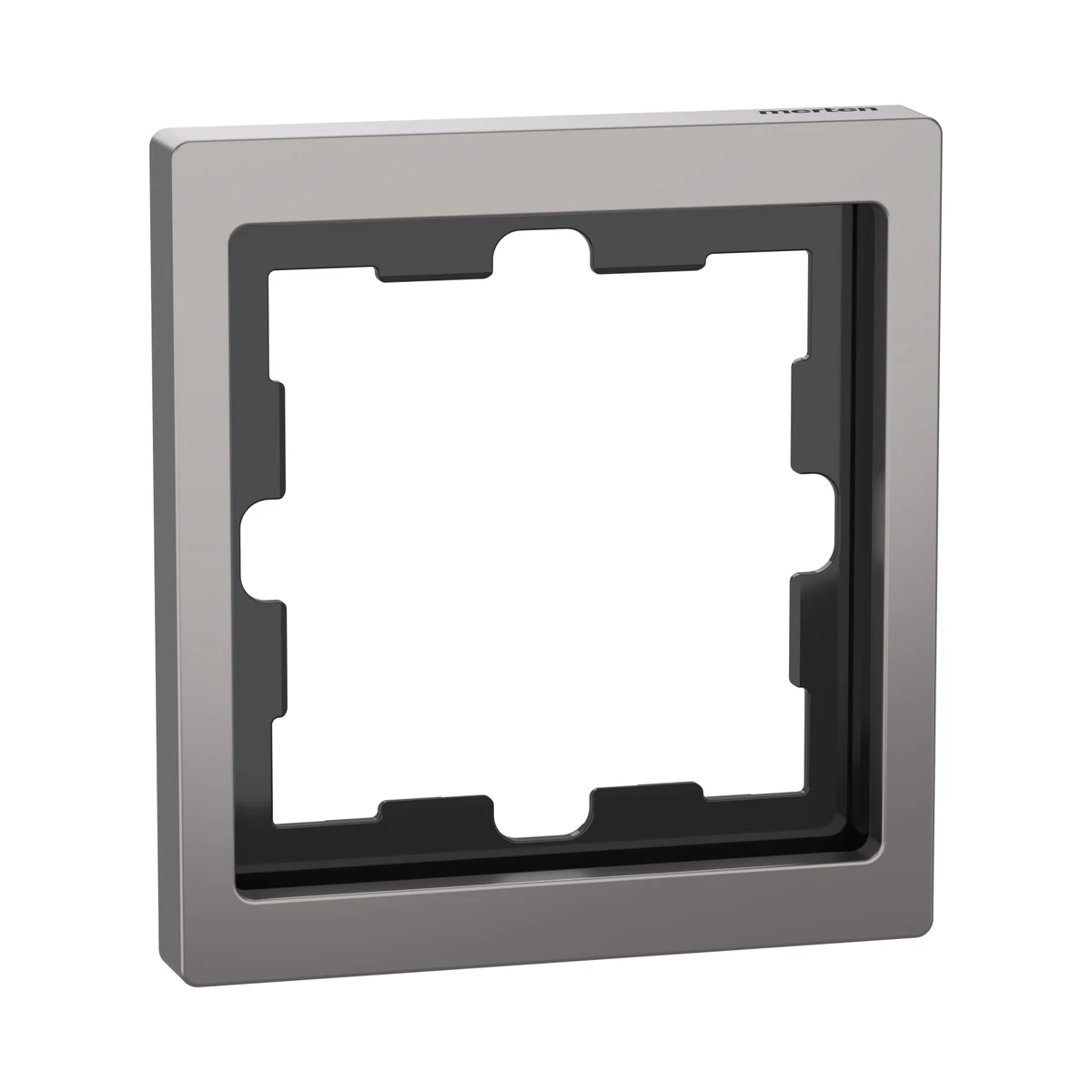 Schneider Electric MEG4010-6550 Merten System-D, Single Frame, Nickel Metallic, D-Life