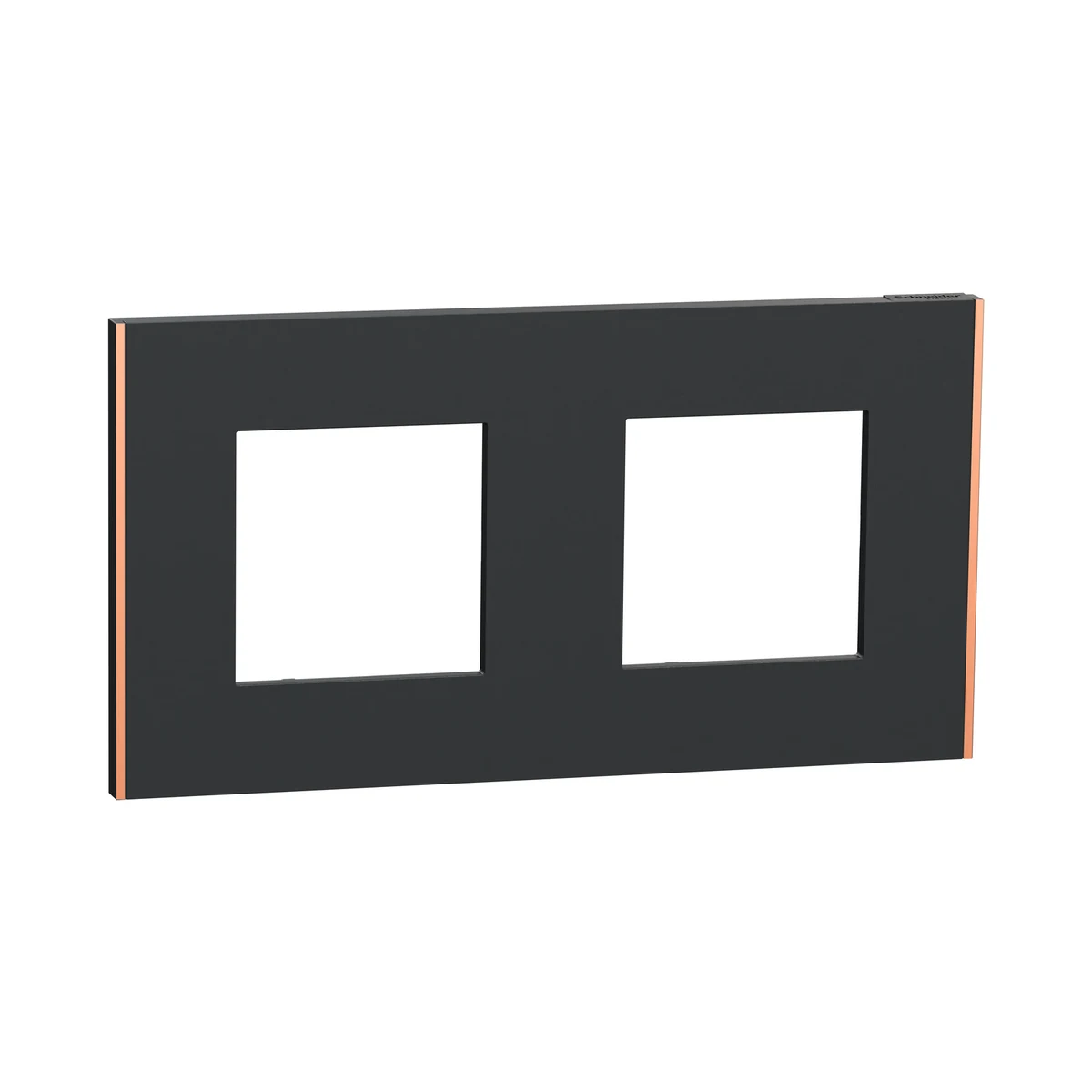 Schneider Electric NU600441 Unica Deco Subtle Double Frame Anthracite/Copper