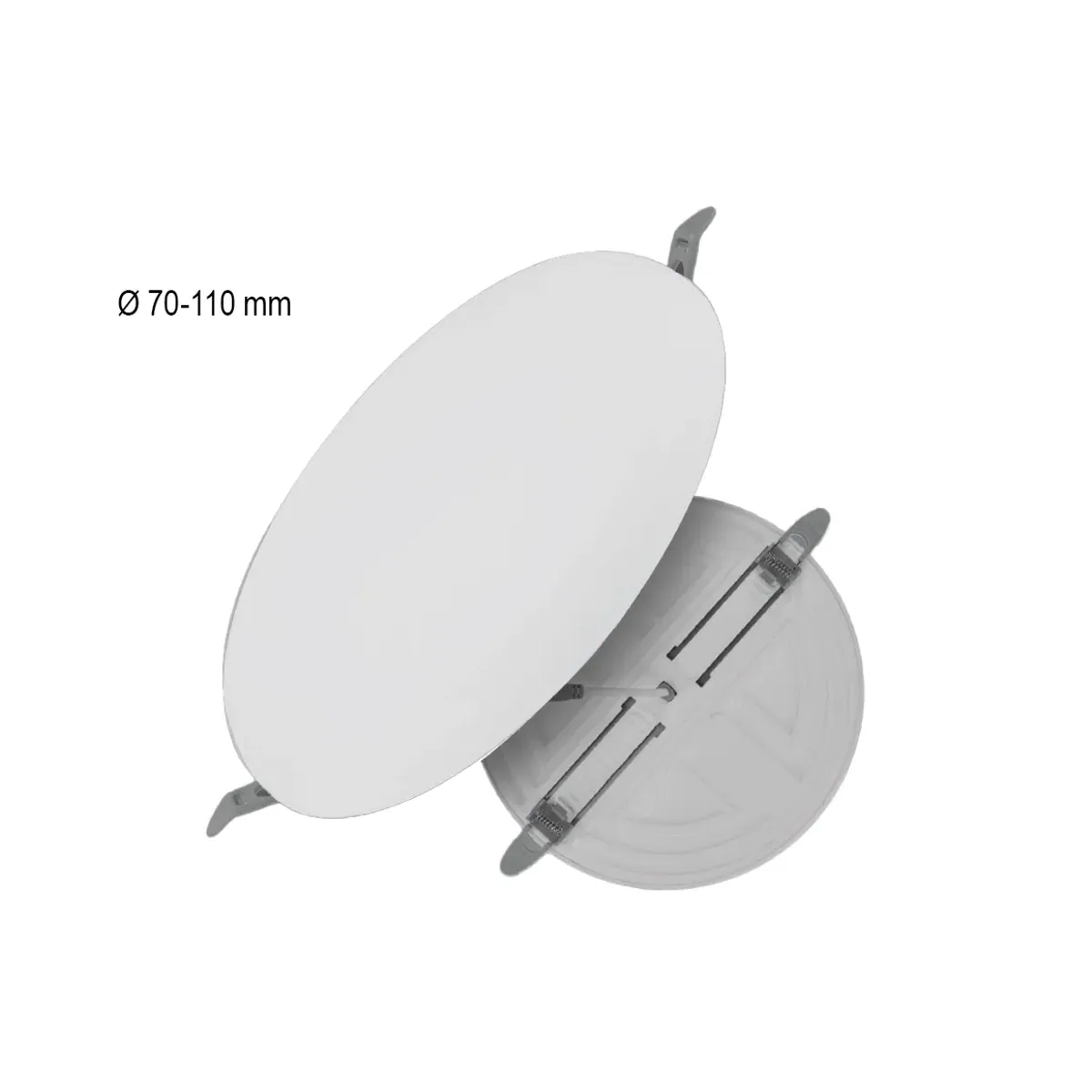 18W Flush-Mounted Adjustable Round 6500 K Fixa Series LED Panel Luminaire