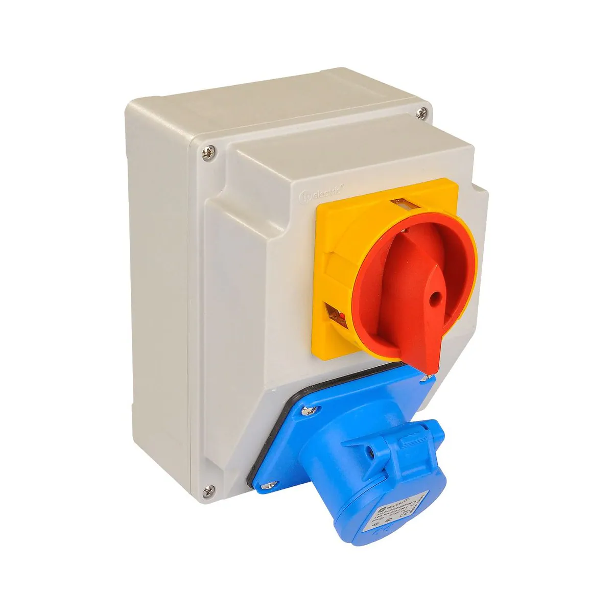 TP Elektrik 3317-000-0201 120x170 Priz Montajlı Kombinasyon Kutusu, 3x16A Prizli