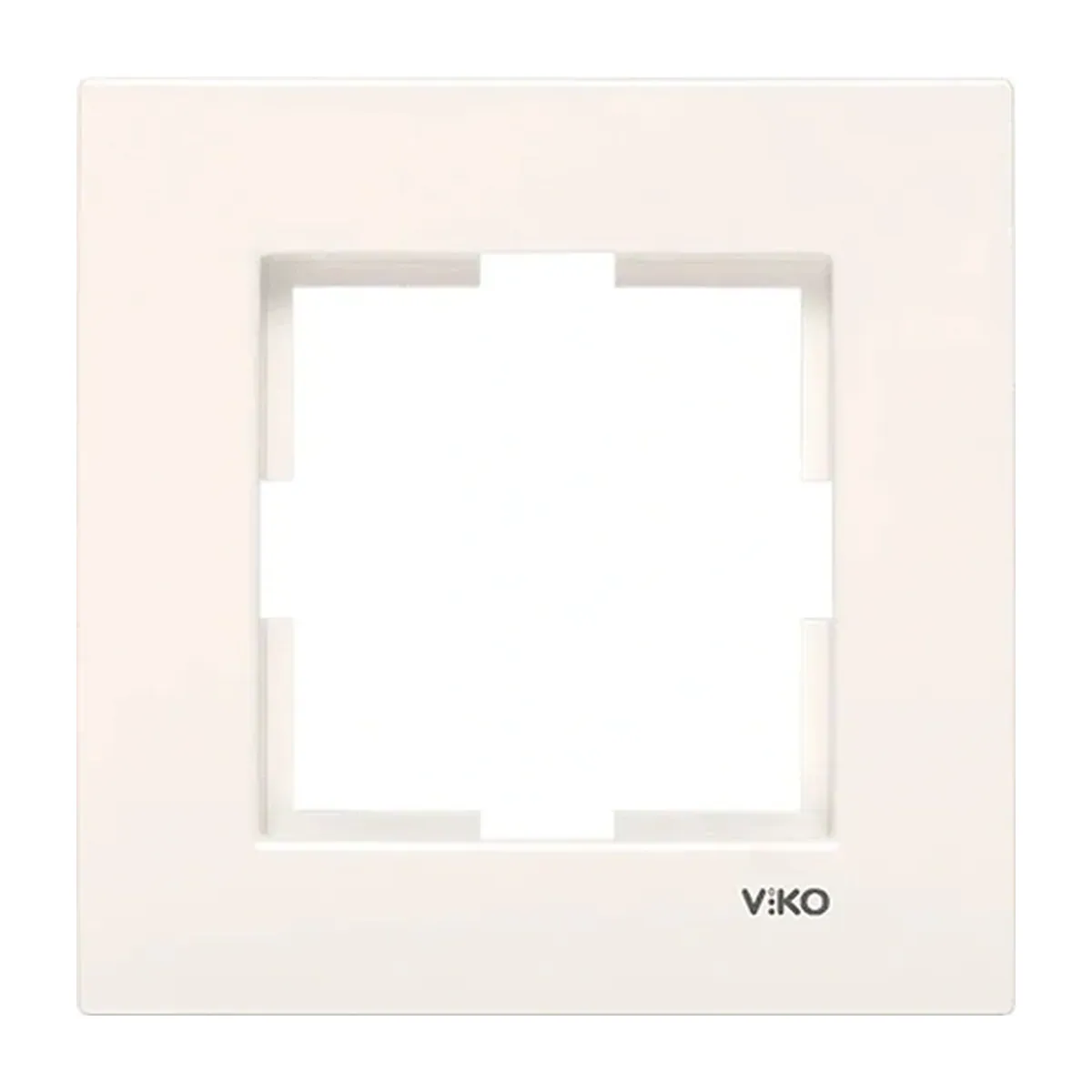 Viko Karre 55 Cream 1-Gang Horizontal Frame