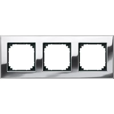 Schneider Electric 475339 M-Elegance metal üçlü çerçeve,krom