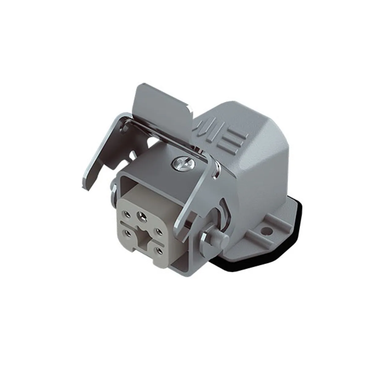 Mete Enerji 403013S 5x10A Multi Angled Machine Socket Pass-Through Metal Latch