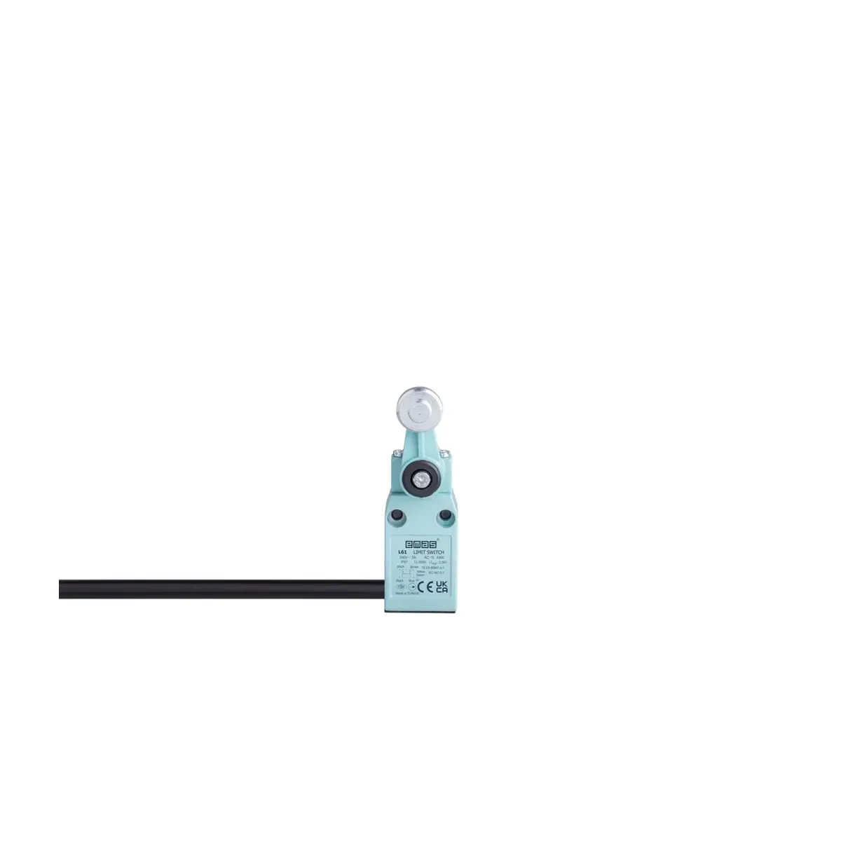 Emas L61 Metal Housing 18 mm Metal Arm Roller Snap-Action 1NO+1NC Limit Switch L61K13MEM121