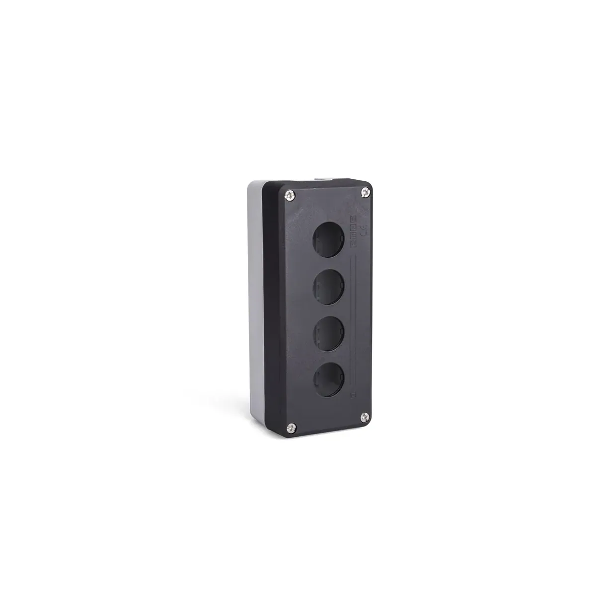 Emas P Series Plastic 4-Hole Empty Black-Gray Control Box P4BOS