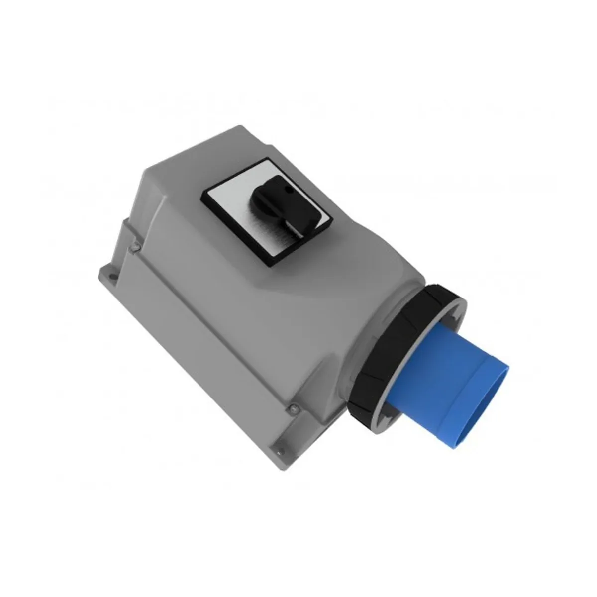 Bemis BC1-4403-7240 CEE 90° Angled Wall Plug with Cam Switch 63 A 2P+E IP65
