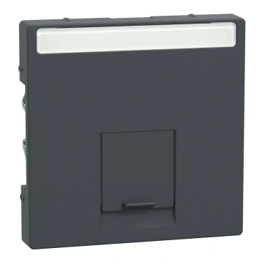 Schneider Electric MTN465814 Single RJ45 button cover, System-M, Anthracite