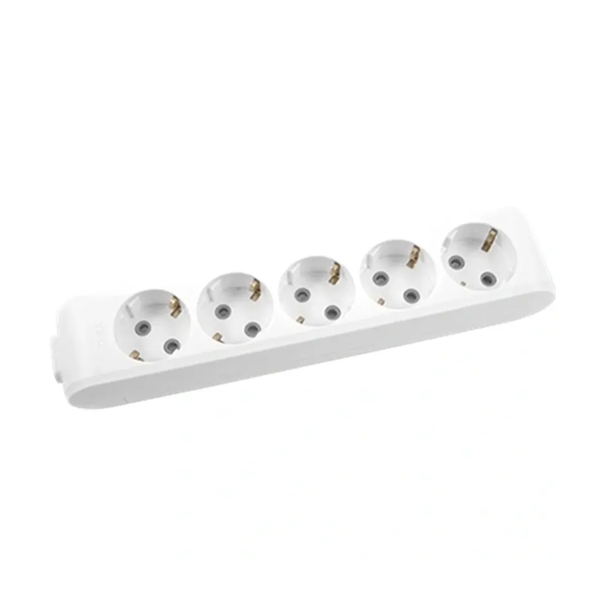 Viko White Five-Way Grounded Socket without Cable, Child-Protected.