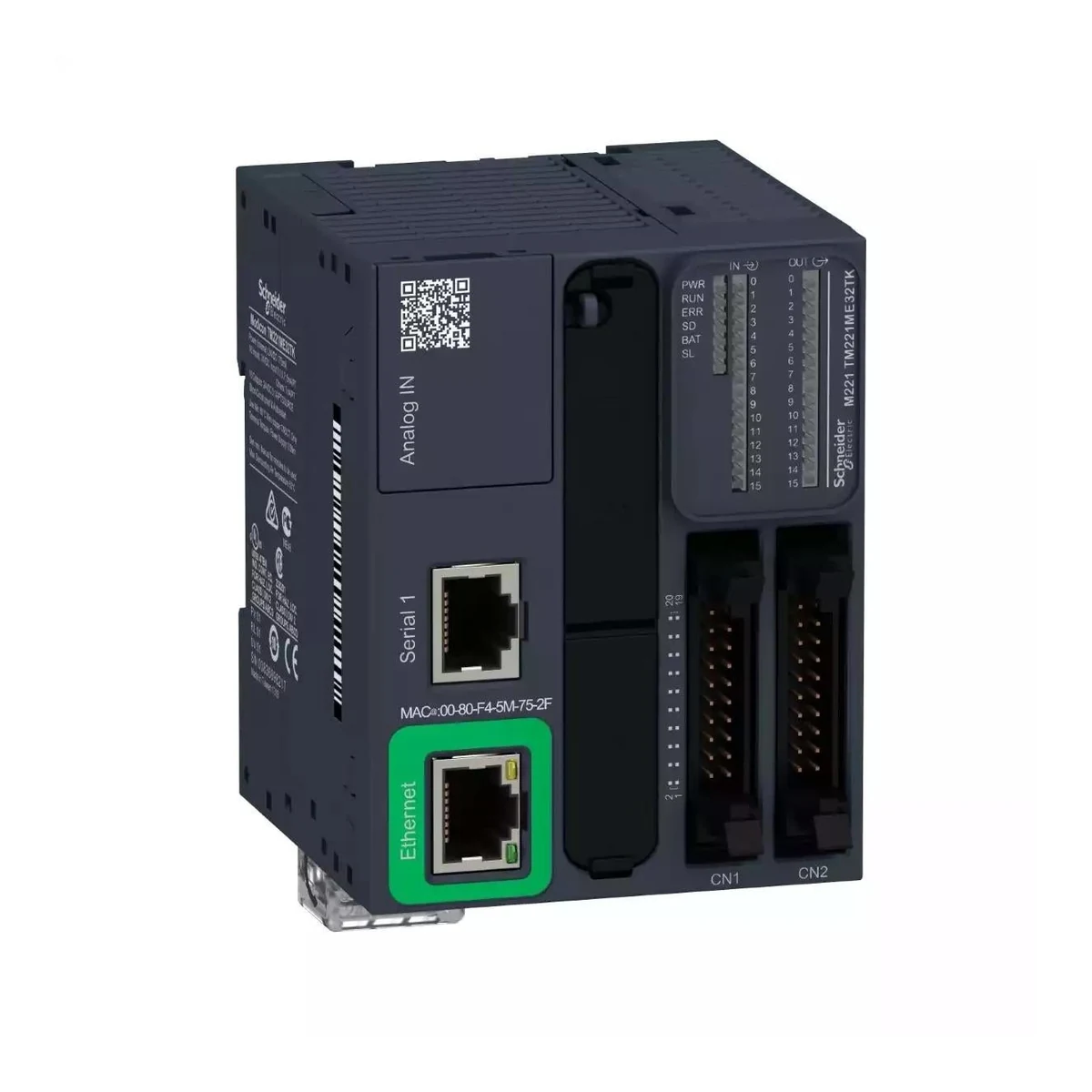 Schneider Electric TM221ME32TK M221 Book PLC, 16 DI, 16 DO Transistör, Ethernet — üretici temsili ürün görseli