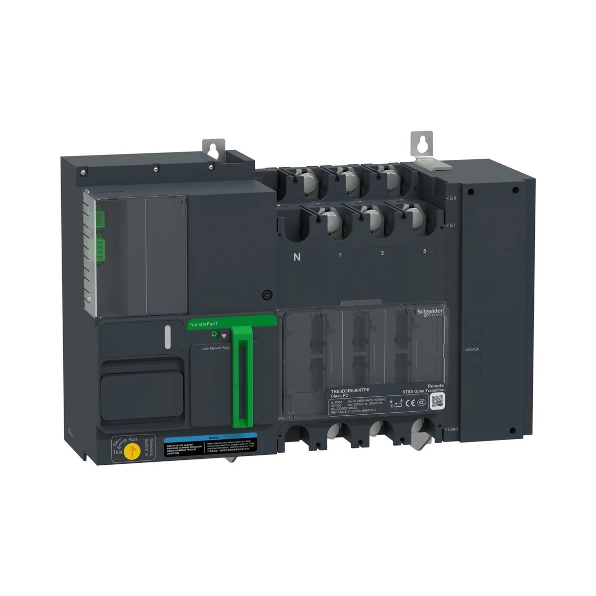 Schneider Electric TR63D3R5004TPE TR63,500A 3P Remote 400V