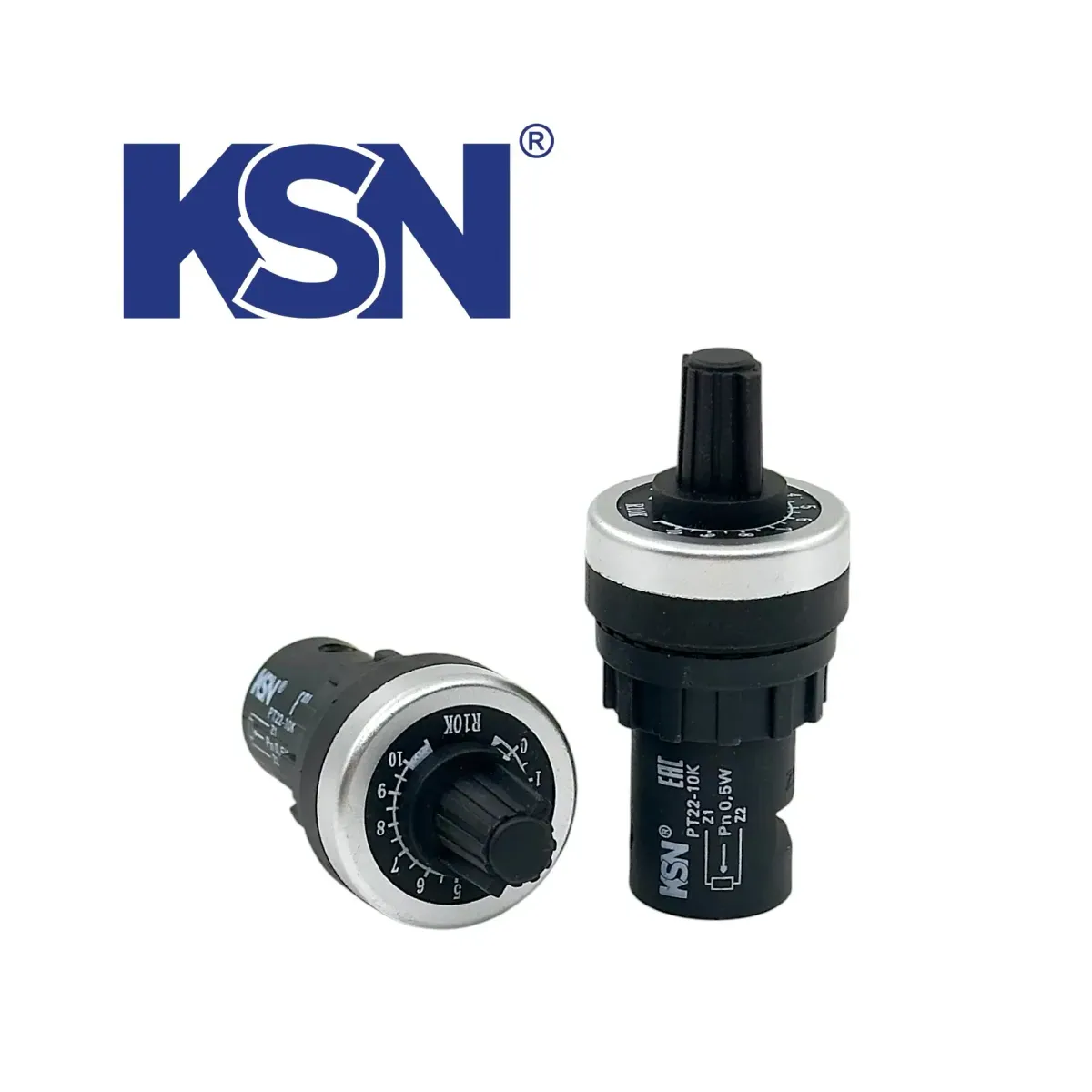 10KΩ Tek Tur 220V Potansiyometre 22mm