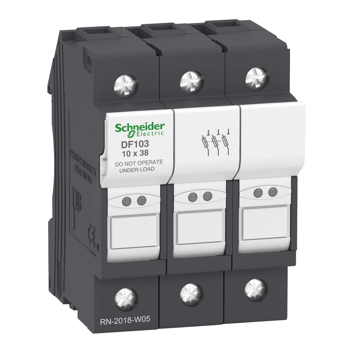 Schneider Electric DF103 TeSys DF Sigorta Yuvası 3P 32A 10x38mm — üretici ürün görseli