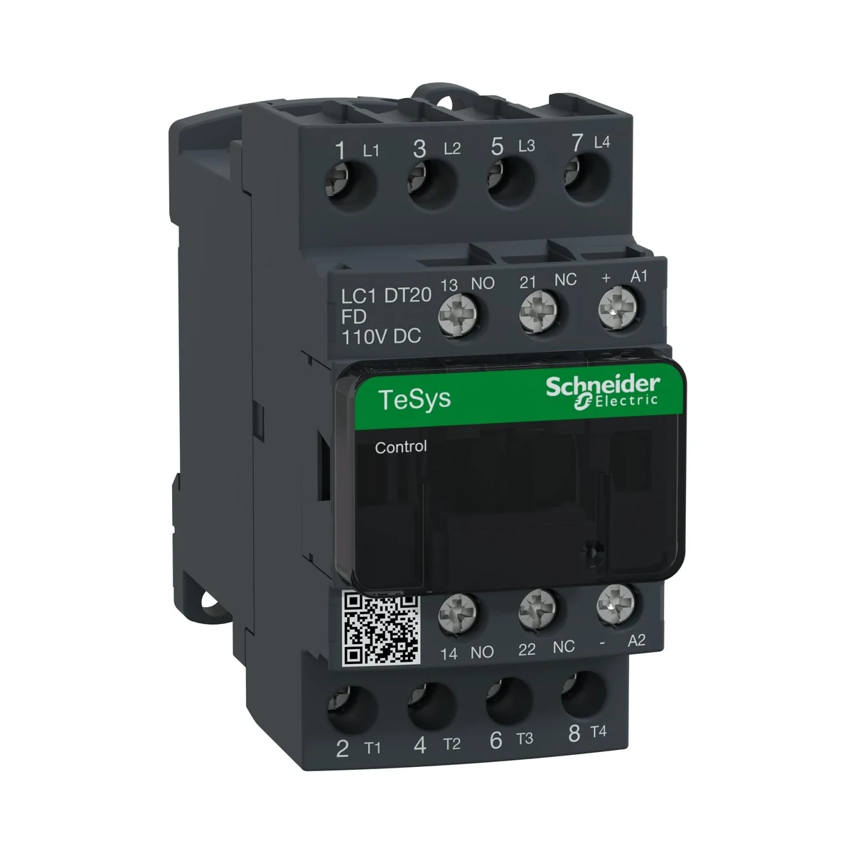 Schneider Electric LC1DT20FD TeSys Deca Kontaktör 4P 20A AC1 110VDC 4NA — üretici temsili ürün görseli