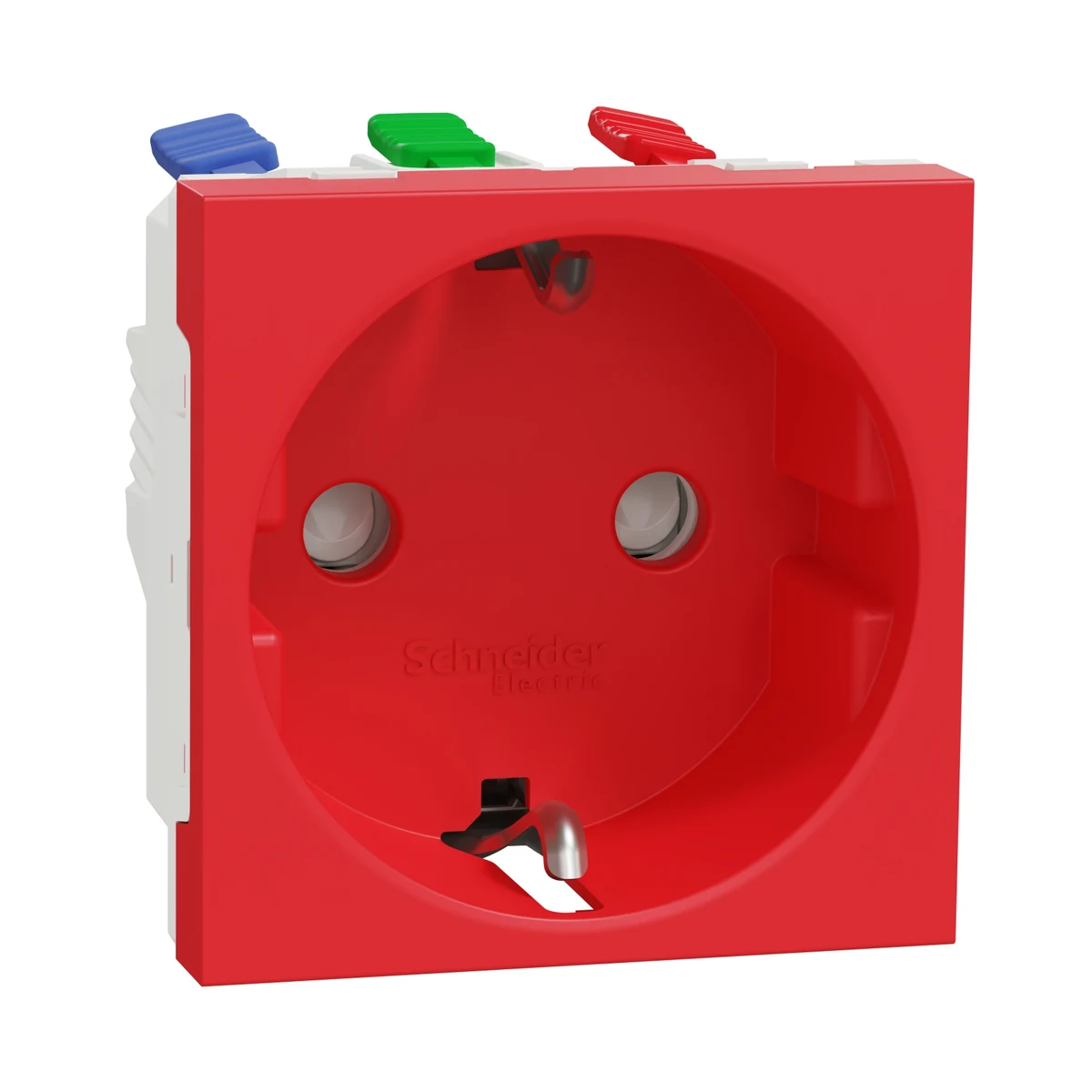 Schneider Electric NU305903 Yeni Unica, Child-Protected UPS Socket Quick-Connect 2 module Red
