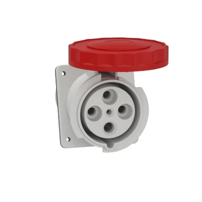 Schneider Electric 81294 4x125A, Three-Phase, 3P+T, IP67, SCREW, Angled Machine Socket