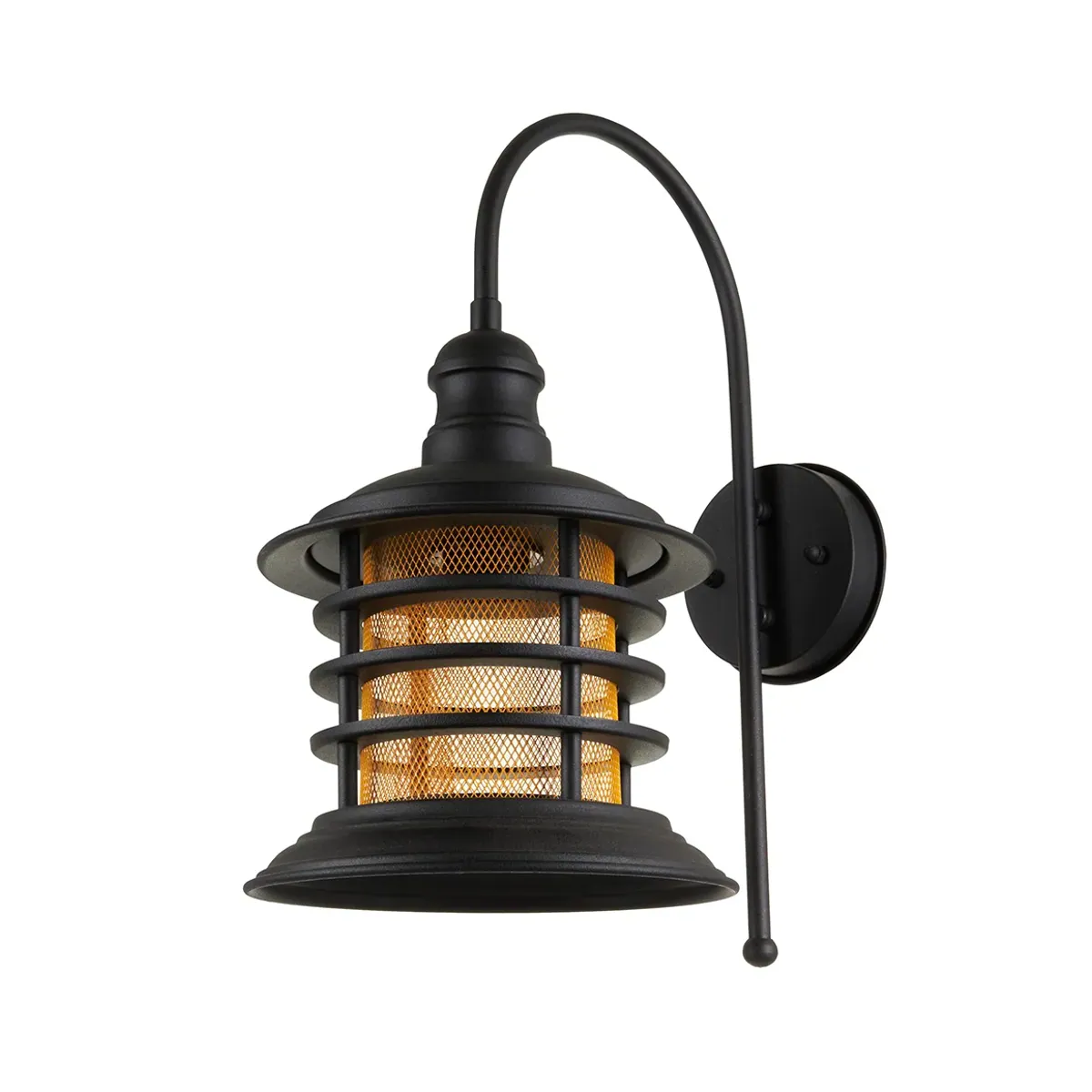 Black Decorative Wall Sconce Luminaire