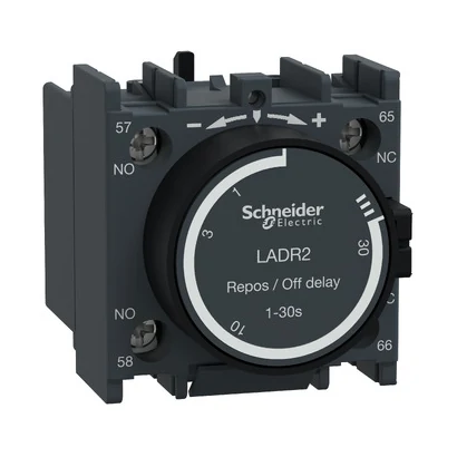 Schneider Electric LADR2 TeSys Deca Çekmede Gecikmeli Pinomatik Zaman Rölesi 1-30sn 1NA1NK — üretici katalog görseli