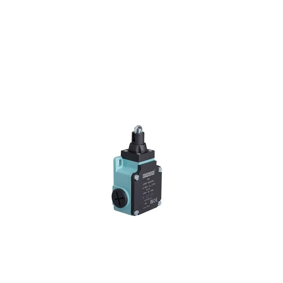 Emas Metal Housing Metal Roller Plunger Snap-Action 1NO+1NC Limit Switch 13mm L2K13MUM331