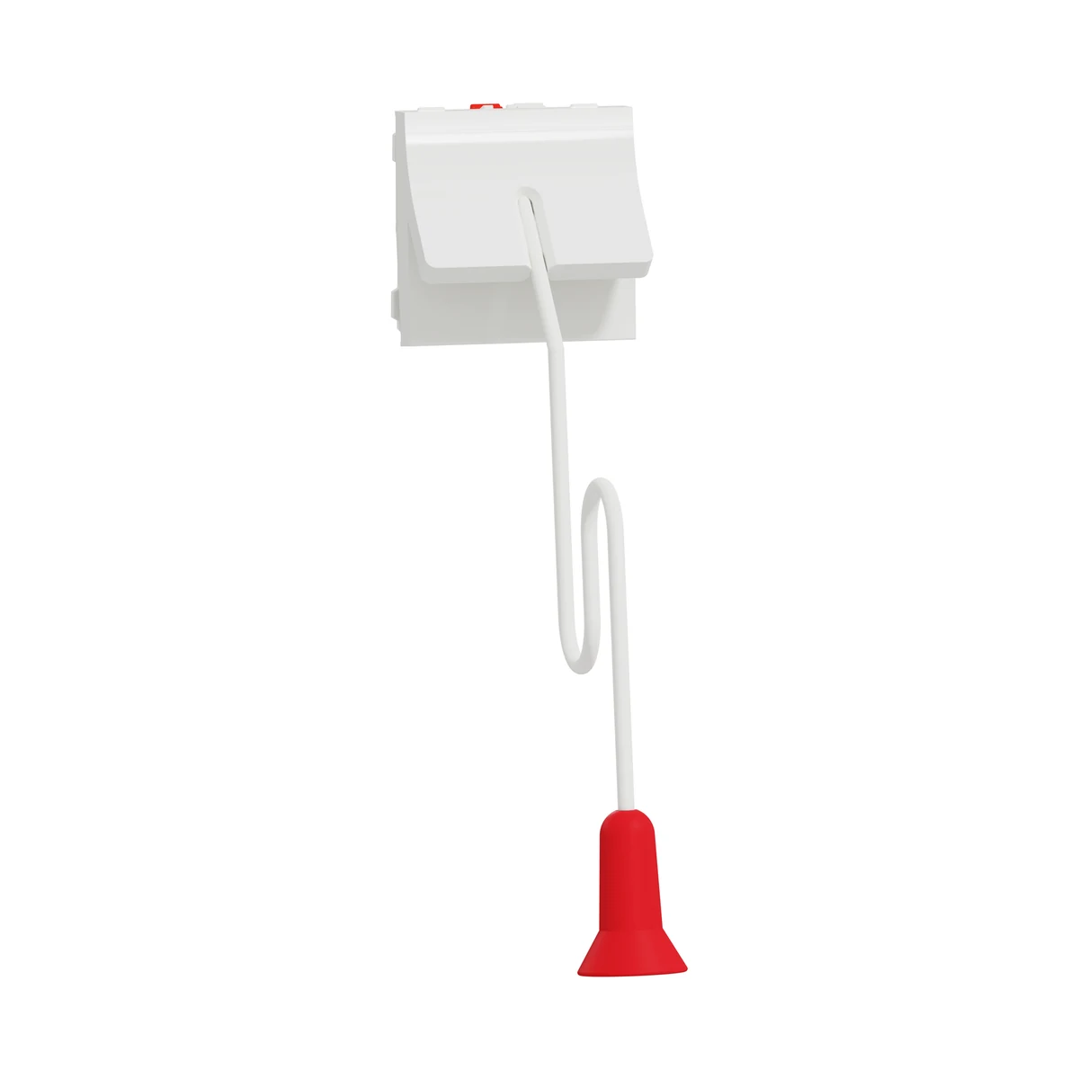 Schneider Electric NU322620 Yeni Unica, Pull-Cord Push Button 2 module, White Antibacterial