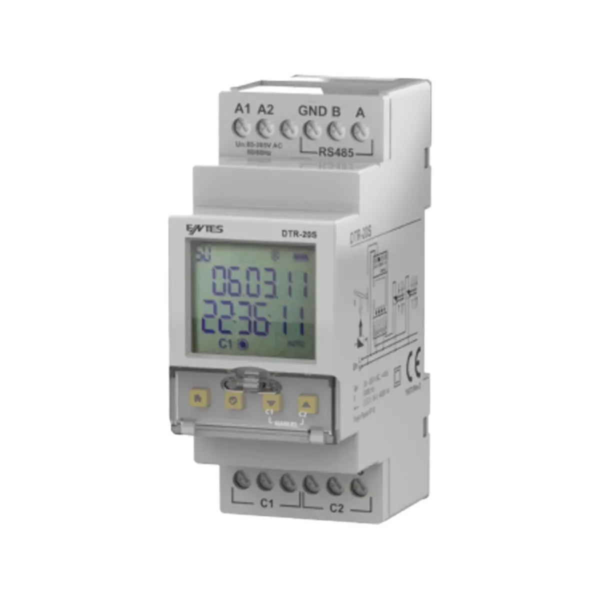 Entes DTR-20S Astronomical Time Switch, RS485 Communication and Dual Contact, IP41