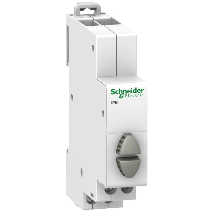 Schneider Electric A9E18035 iPB 1NA/1NA Kontaklı Çiftli Buton, Gri Gri
