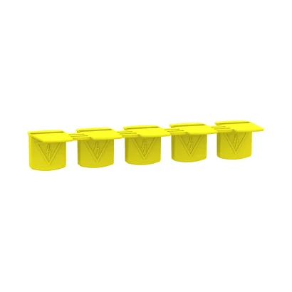 Schneider Electric A9XPT920 Accessories for Comb Busbars, Tooth Cover End Caps (20-Pack)