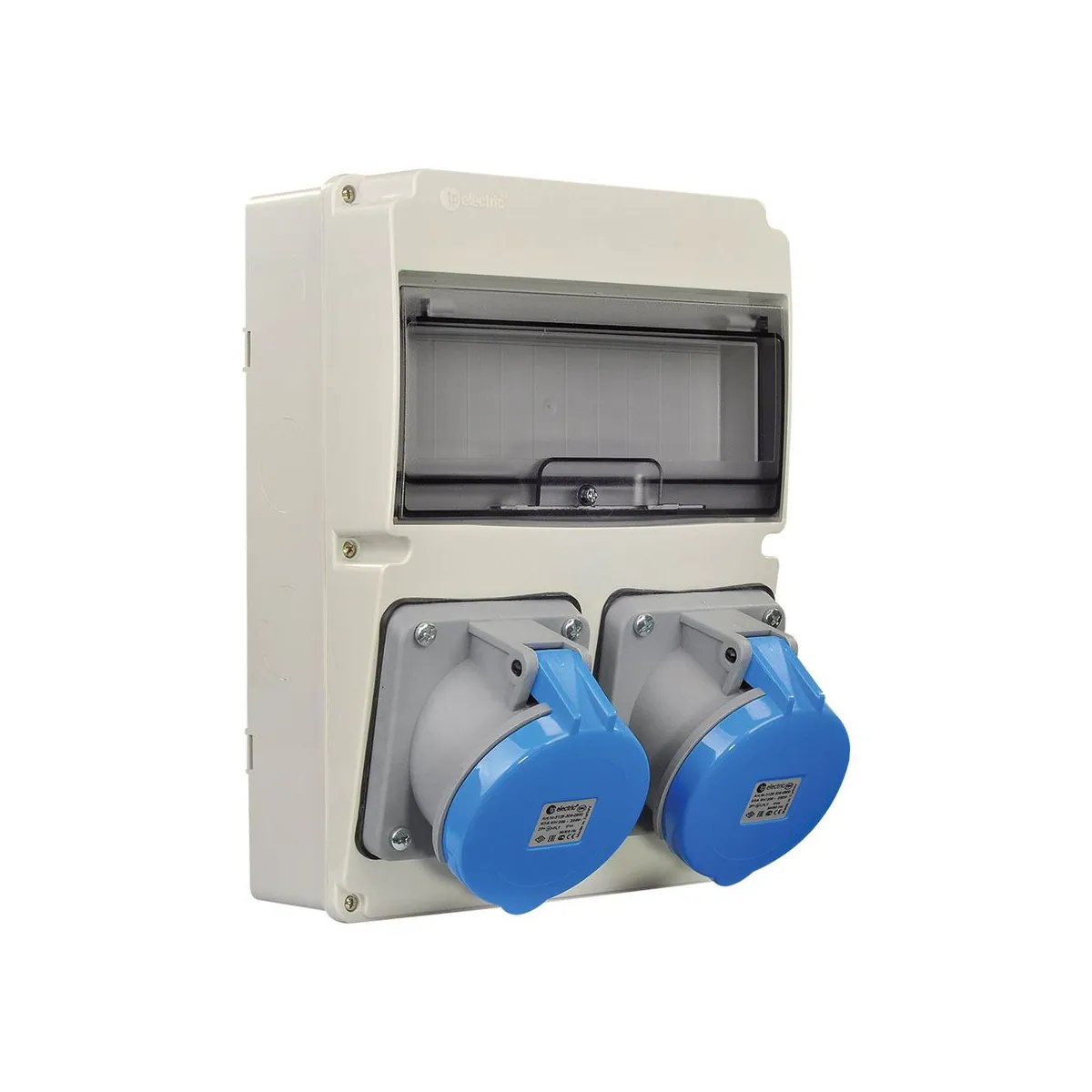 TP Elektrik 3320-000-2828 220x300 Priz Montajlı Kombinasyon Kutusu, 3x63A Prizli