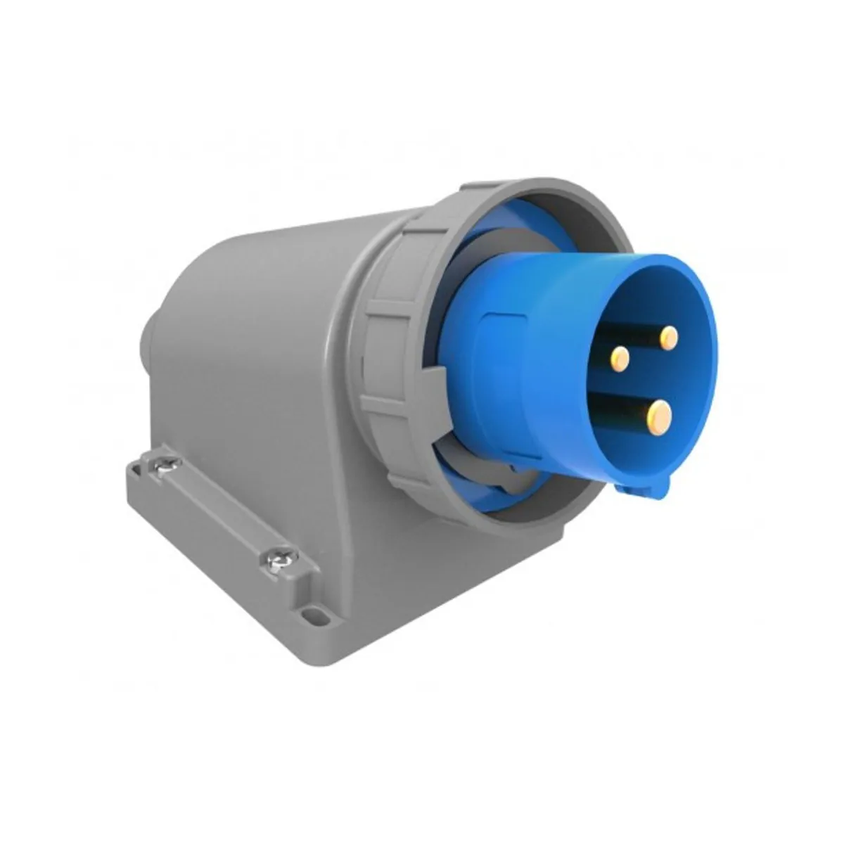 Bemis BC1-1403-7236 CEE 90° Eğik Duvar Fişi 16 A 2P+E IP67