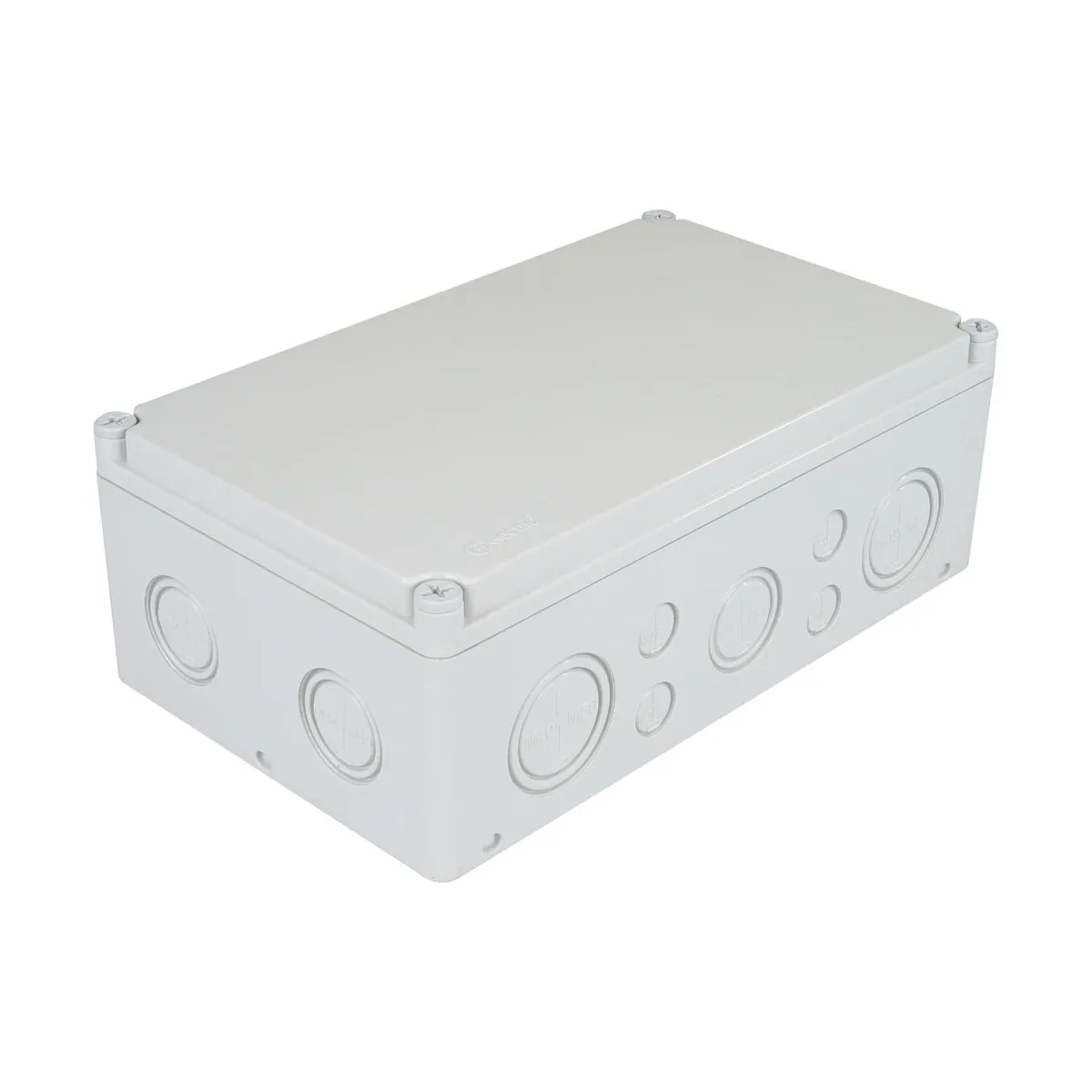 TP Elektrik 3310-270-0077 Junction Box 180x300x110 (14 Outlets) - Screw-On Cover (Sealed - with Mounting Feet), IP 67