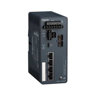 Schneider Electric MCSESM053F1CS0 Modicon Managed Switch 4TX/1FX-SM