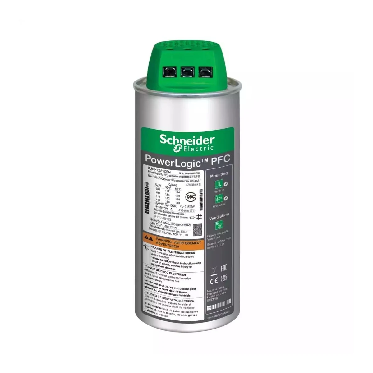 Schneider Electric BLRCH250A300B40 PowerLogic 400V 25KVar — üretici temsili ürün görseli