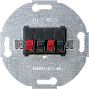 Schneider Electric 467014 Merten, Dual Speaker Insert, Anthracite