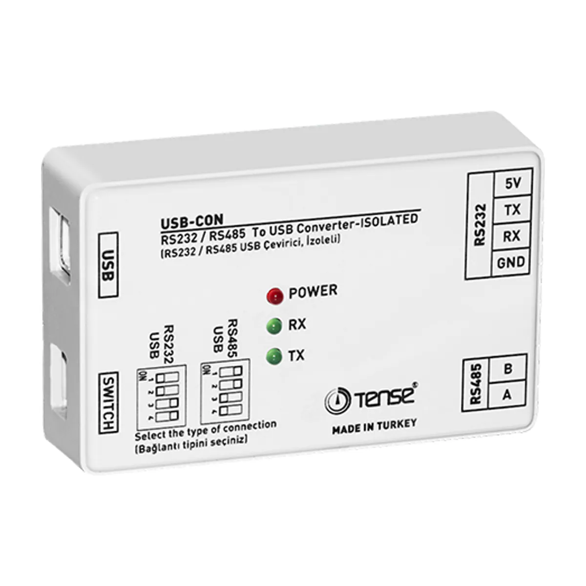 Tense USB-CON RS-232/RS-485 USB Çevirici
