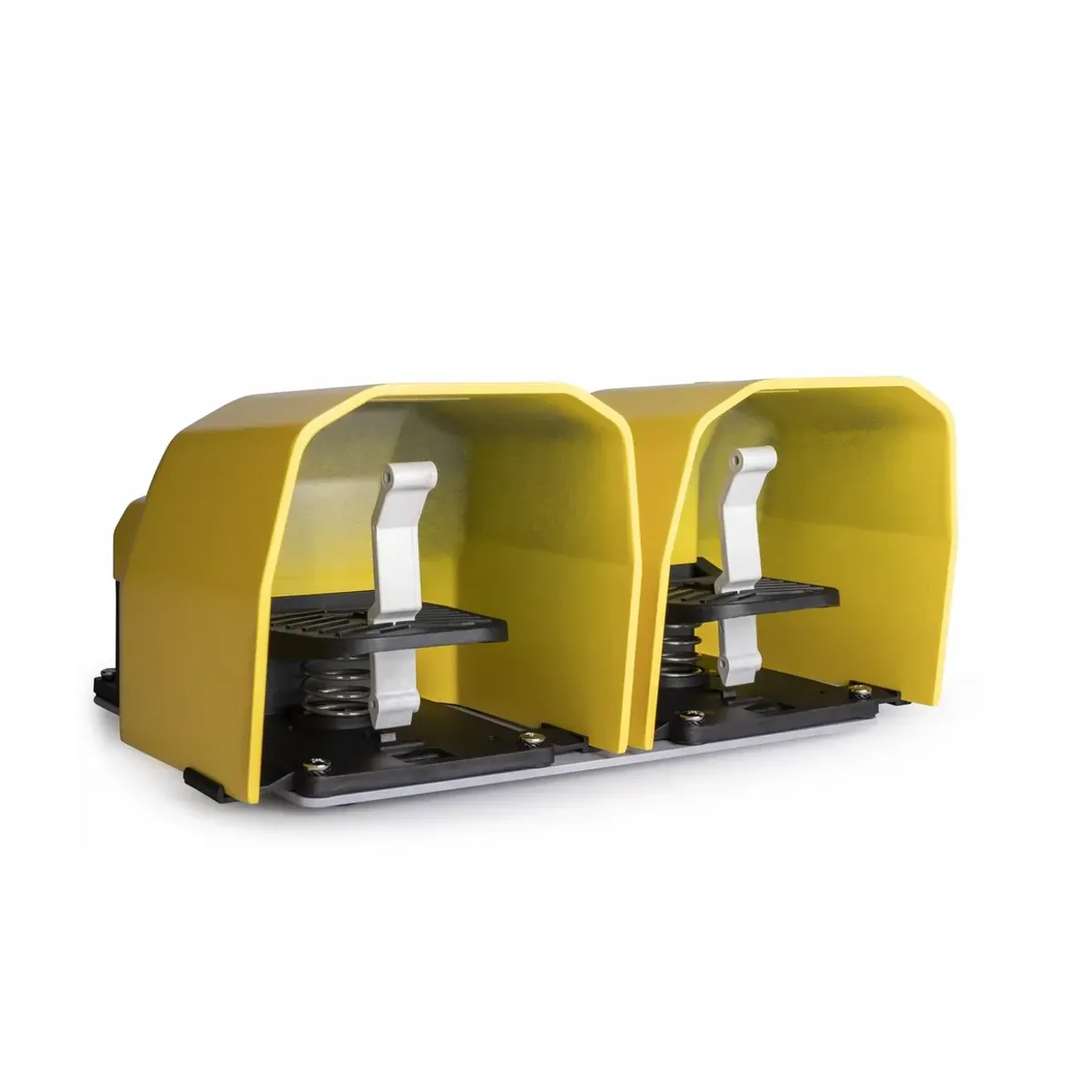 Emas PDK Series Metal-Guarded Dual (1NO+1NC) + 2*(1NO+1NC) Yellow Plastic Pedal with Carrying Handle Hole PDKA22BG10