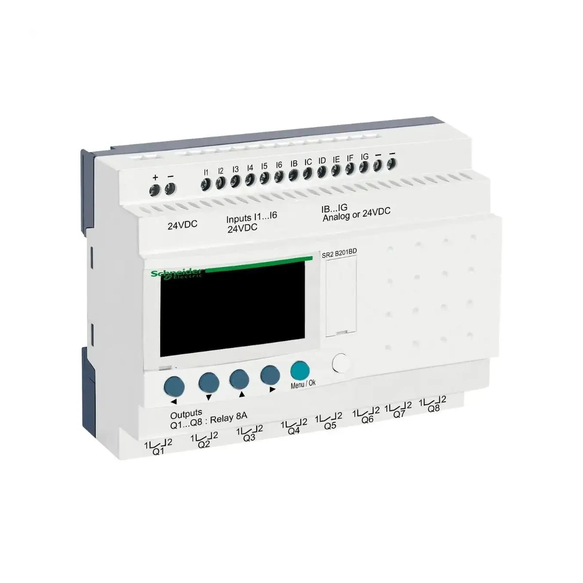 Schneider Electric SR2B201BD Zelio Smart Relay, 20 I/O 24 V DC