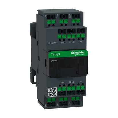 Schneider Electric LC1D12AM7 TeSys Deca Contactor 3P 12A 220VAC Snap-in