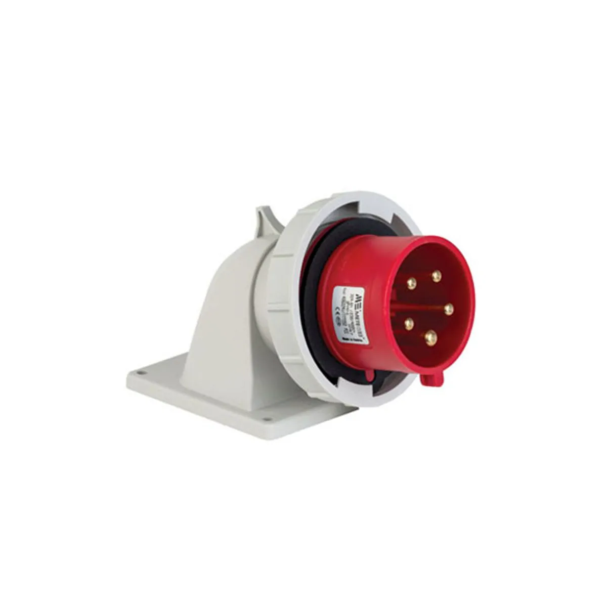 PCE 406224V 5x32A Industrial Plug Angled IP67 Screw Type