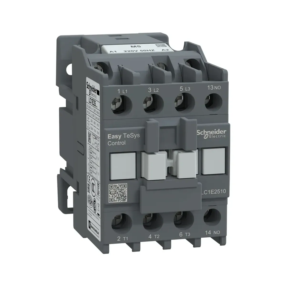 Schneider LC1E2501M5 Easy TeSys Kontaktör 3P(3 NA) AC-3 = 440V 25A 220V AC bobin