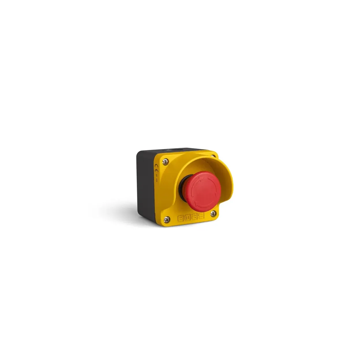 Emas M Series Metal 1-Hole CP200E Yellow-Gray Control Box IP65 M1C200E40