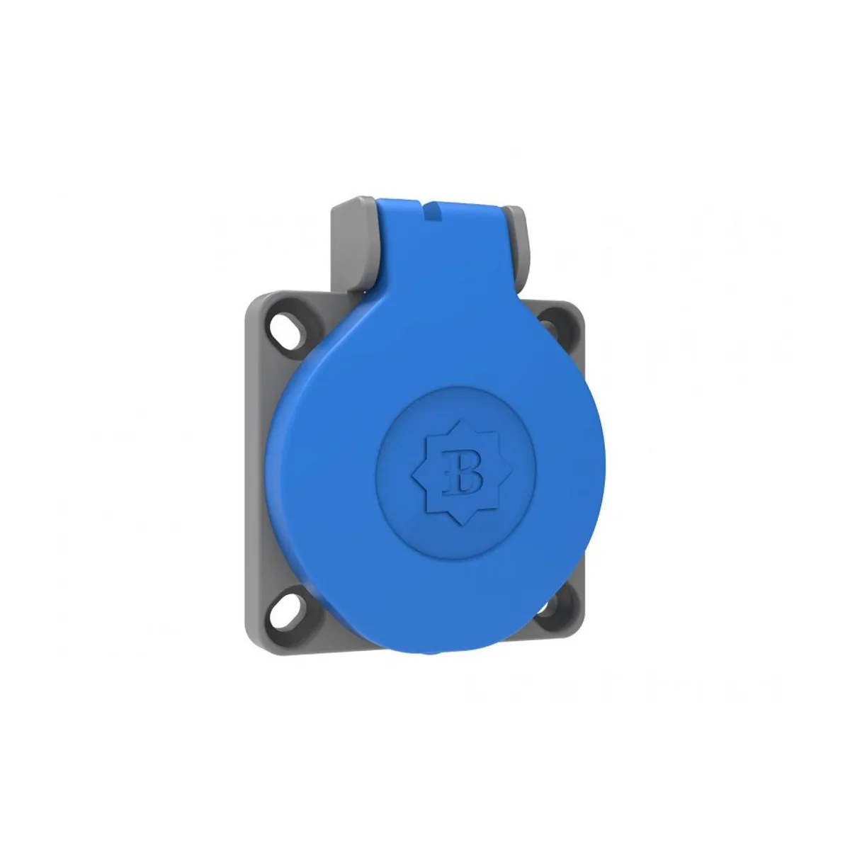 Bemis BY8-1402-2705 Plastik Pano Priz (UPS - Yatay Giriş) 16 A 2P+E IP44 Mavi