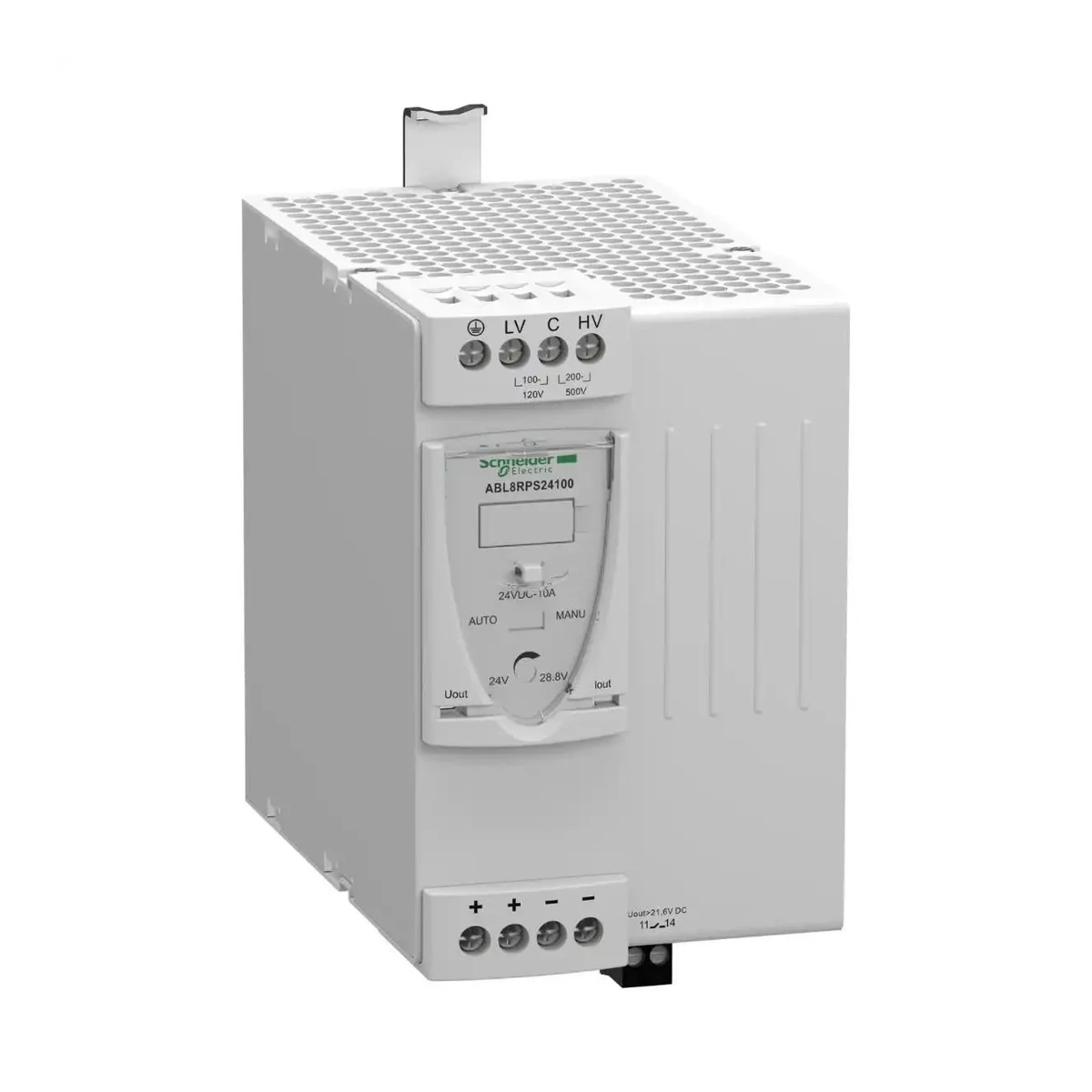 Schneider Electric ABL8RPS24100 Universal Power Supply, 100-500/24V 10 A